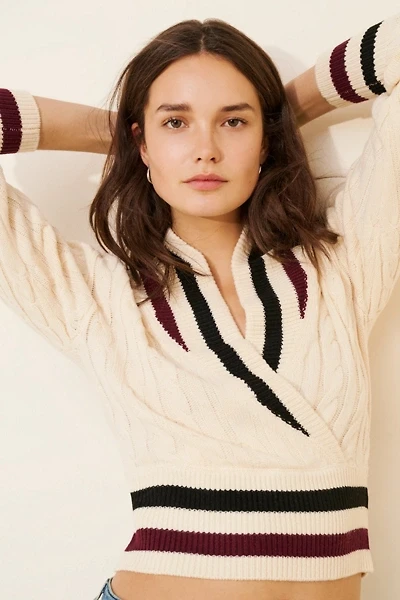 Steve Madden Addison Cable-Knit Sweater