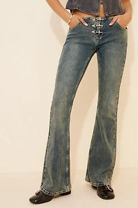 The Ragged Priest Low Rise Latch Jeans