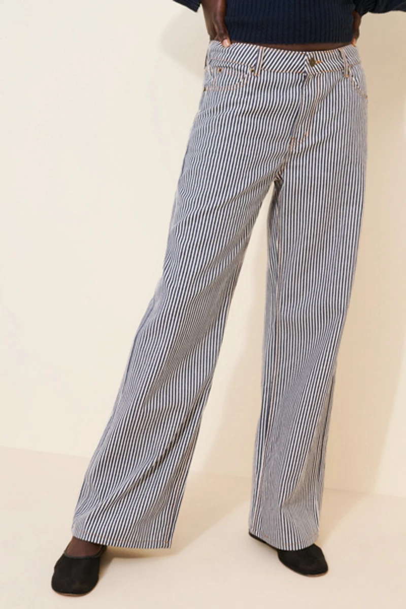 Lioness Top Model Stripe Jeans
