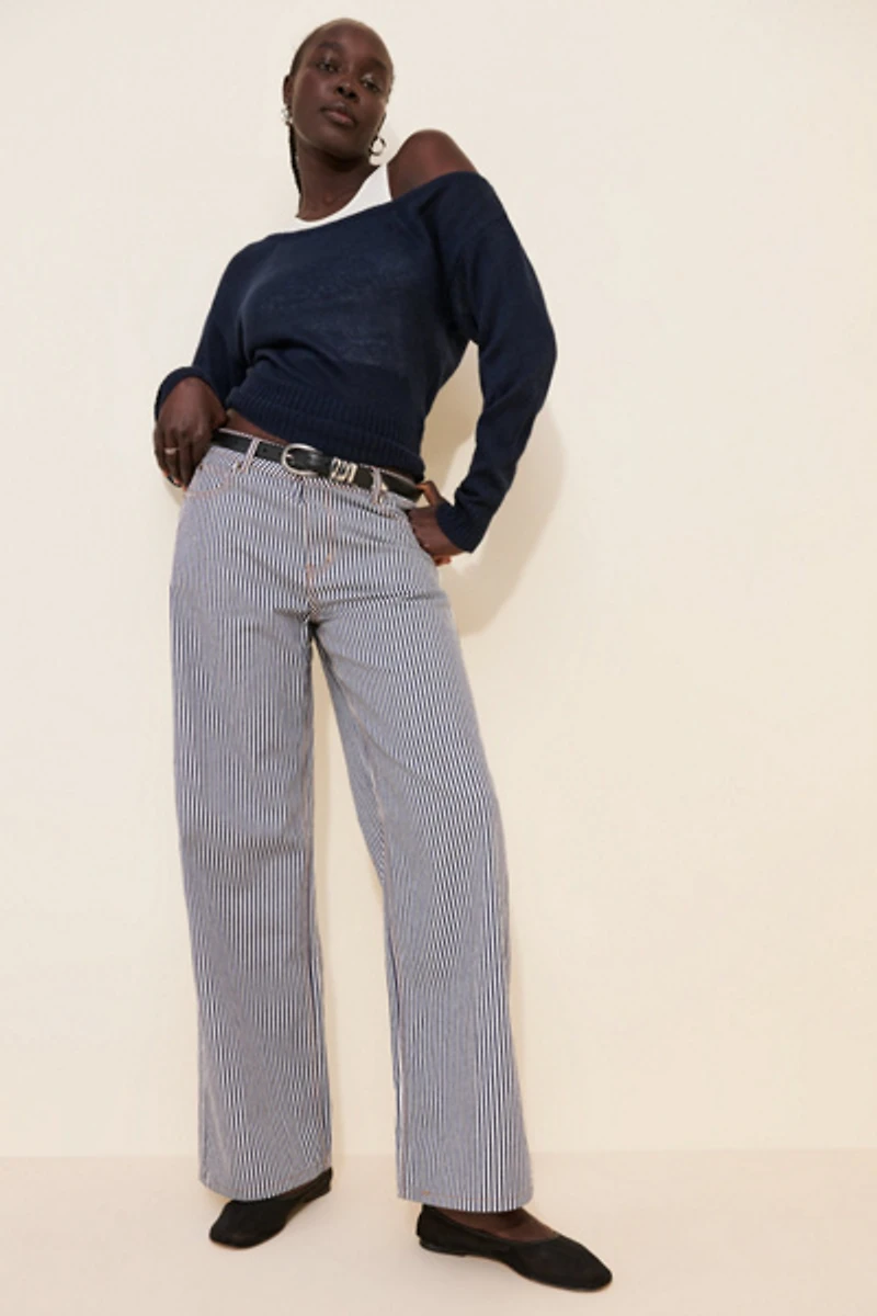 Lioness Top Model Stripe Jeans