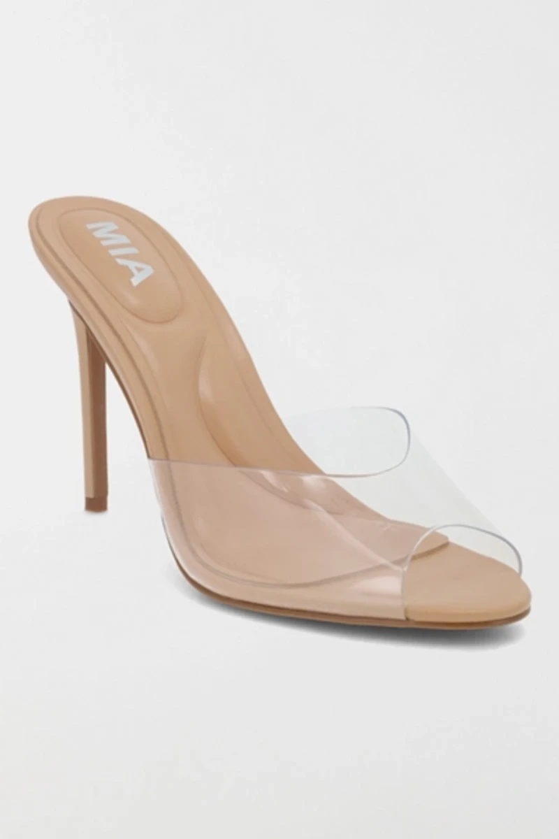 MIA Gwyneth Peep Toe Stiletto Mule
