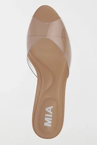 MIA Gwyneth Peep Toe Stiletto Mule
