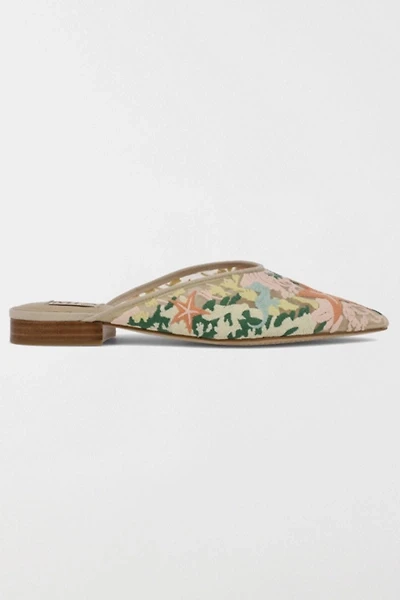 MIA Aita Embroidered Flat Mule