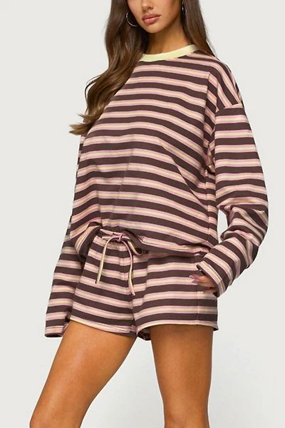 Edikted Blanchy Striped Shorts