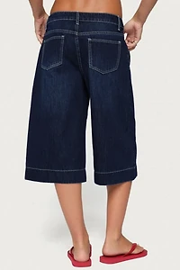 Edikted Letty Low Rise Denim Bermuda Shorts