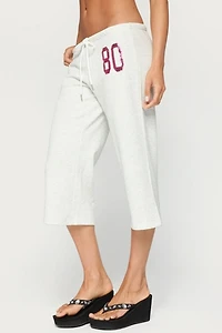 Edikted 80 Sequin Capri Sweatpants