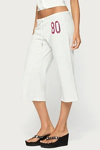 Edikted 80 Sequin Capri Sweatpants