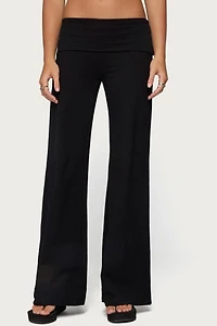 Edikted Angel Energy Sequin Foldover Pants
