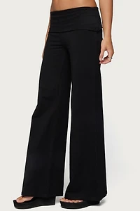 Edikted Angel Energy Sequin Foldover Pants