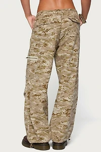 Edikted Demey Camo Baggy Pants