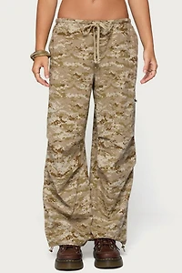 Edikted Demey Camo Baggy Pants