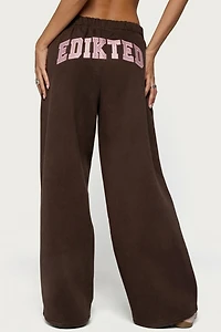 Edikted Glow Rhinestone Sweatpants