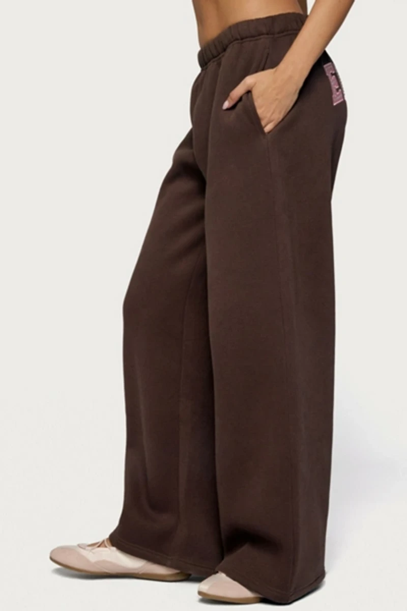 Edikted Glow Rhinestone Sweatpants