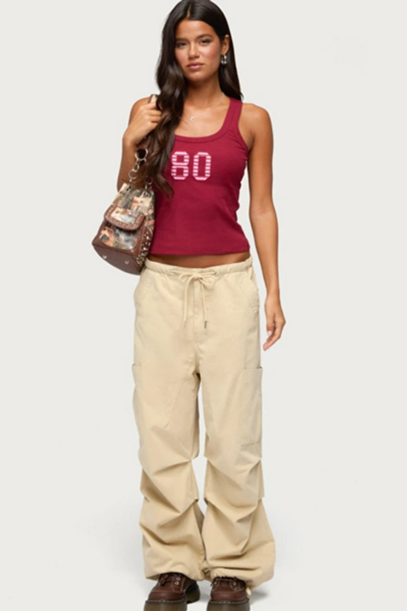 Edikted Emzi Baggy Cotton Cargo Pants