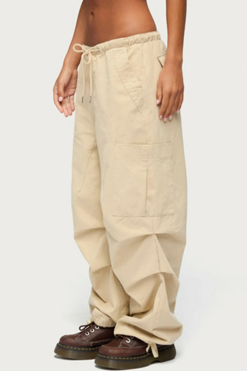 Edikted Emzi Baggy Cotton Cargo Pants
