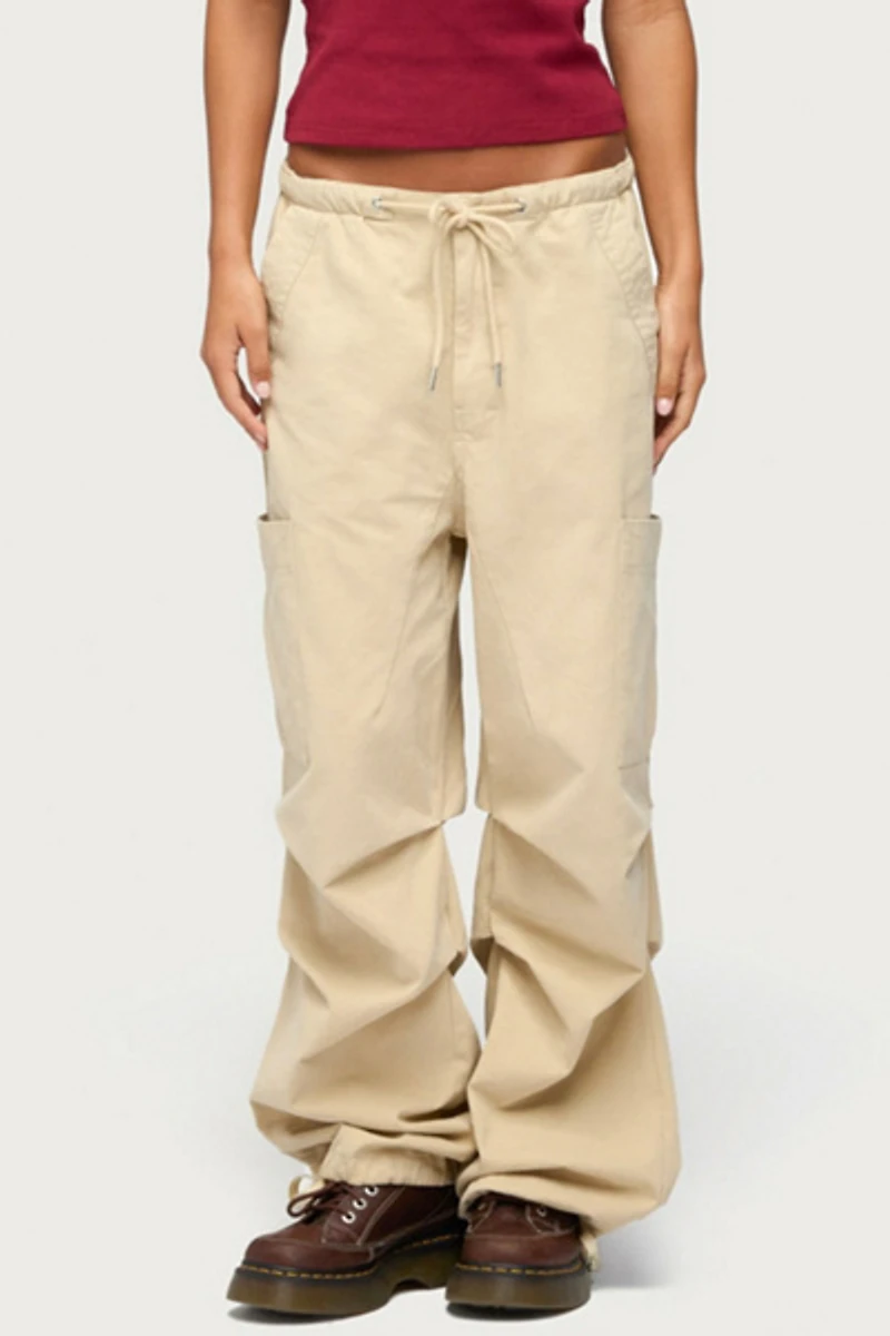 Edikted Emzi Baggy Cotton Cargo Pants