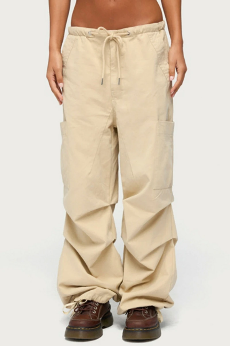Edikted Emzi Baggy Cotton Cargo Pants