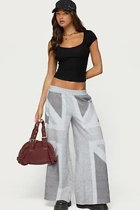 Edikted London Rush Wide Leg Sweatpants