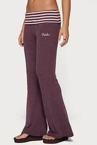 Edikted Stay Stripey Foldover Pants
