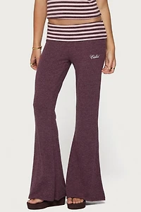 Edikted Stay Stripey Foldover Pants
