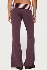 Edikted Stay Stripey Foldover Pants