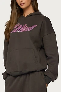 Edikted Always Sequin Hoodie
