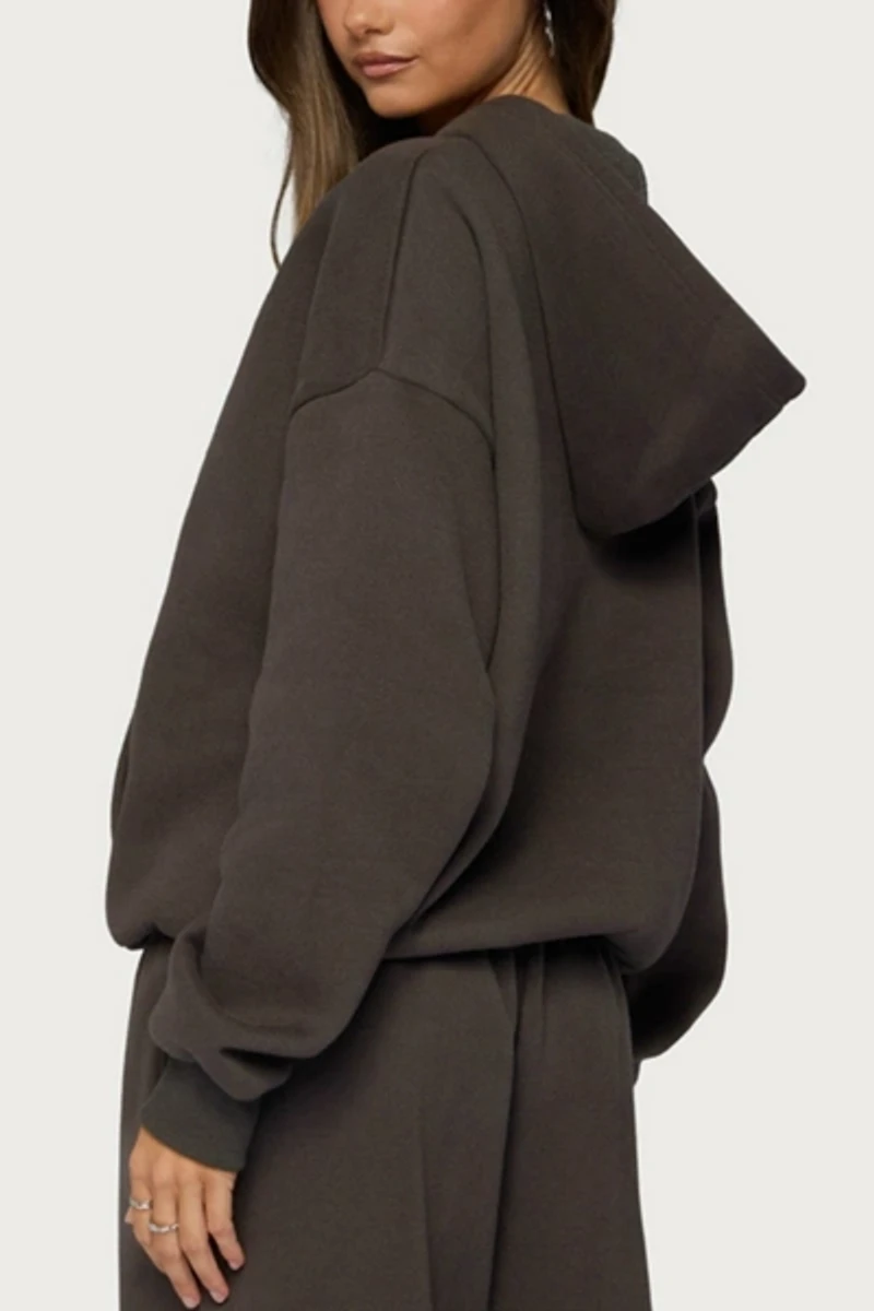 Edikted Always Sequin Hoodie