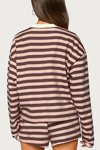 Edikted Blanchy Striped Long Sleeve Top