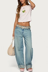 Edikted Coconut Beaded T Shirt