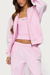 Edikted Diva Zip Up Hoodie