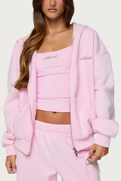 Edikted Diva Zip Up Hoodie