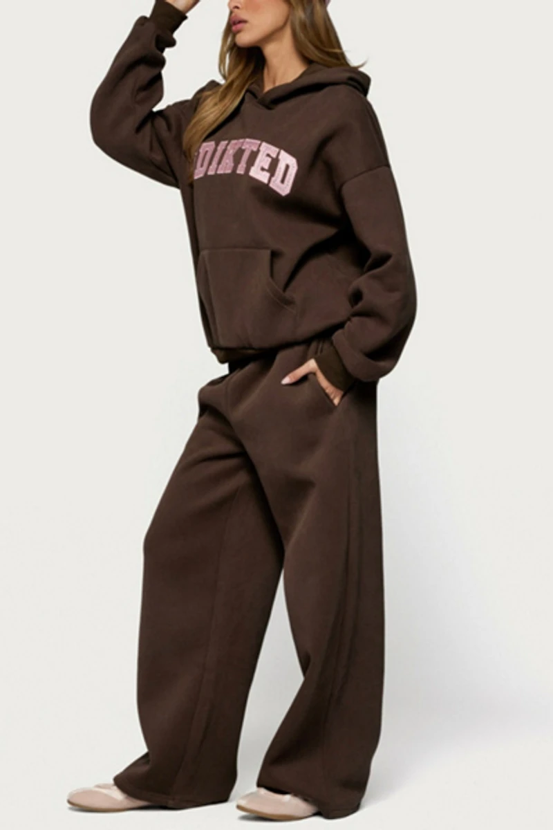 Edikted Glow Rhinestone Hoodie