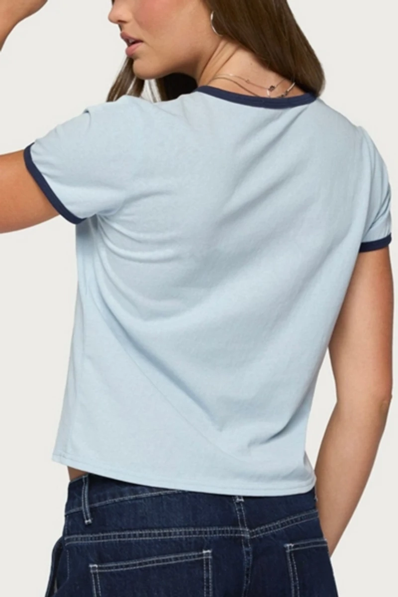 Edikted England Babe Graphic T Shirt