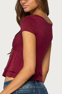 Edikted Fontene Layered Babydoll Top