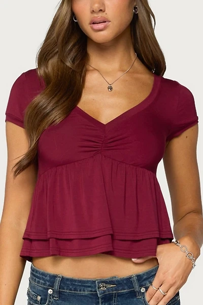 Edikted Fontene Layered Babydoll Top