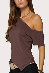Edikted Elori Asymmetric Off Shoulder Top