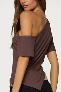 Edikted Elori Asymmetric Off Shoulder Top