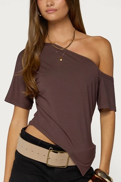 Edikted Elori Asymmetric Off Shoulder Top