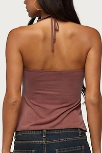 Edikted Ivana Studded Halter Top