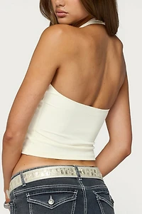 Edikted Jemson Studded Halter Top