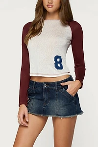 Edikted Julika Contrast Long Sleeve Top