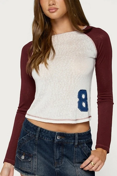 Edikted Julika Contrast Long Sleeve Top