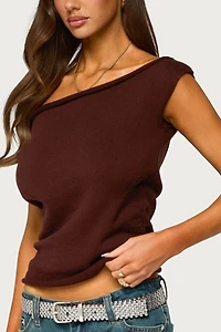 Edikted Lauria Off Shoulder Knit Top