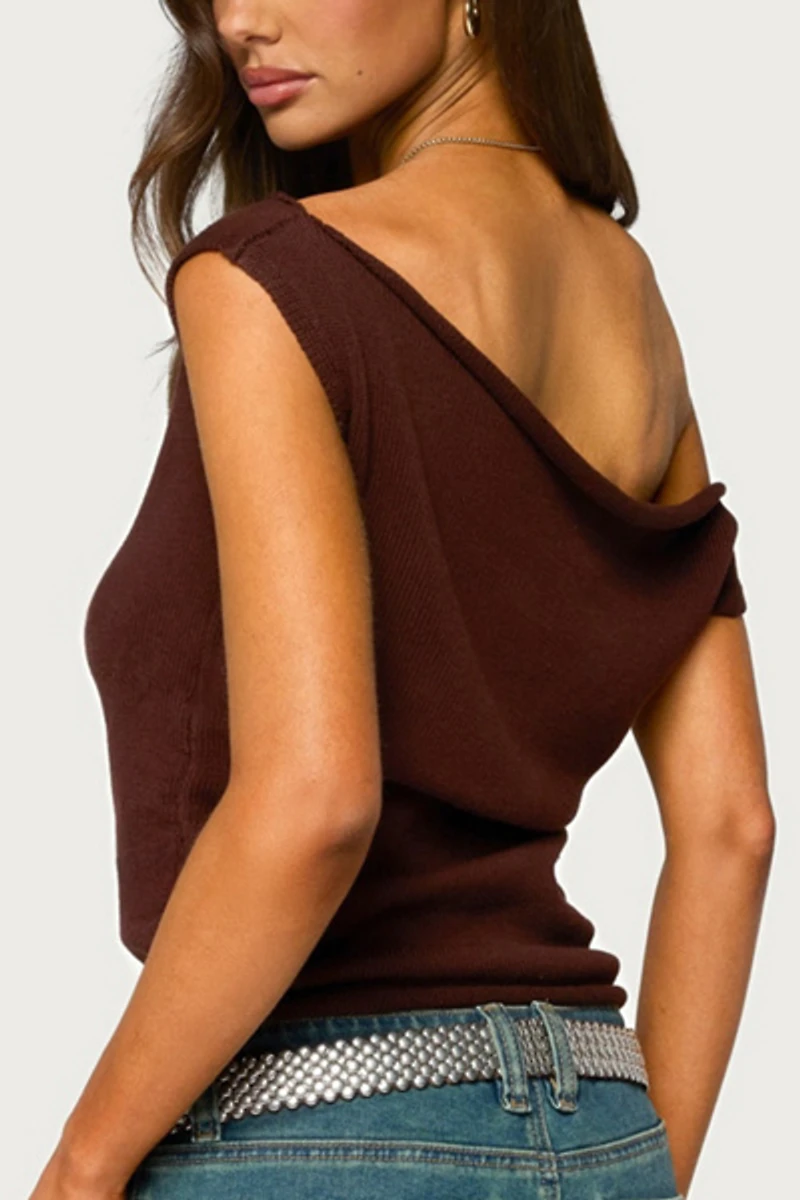 Edikted Lauria Off Shoulder Knit Top