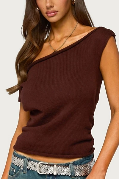 Edikted Lauria Off Shoulder Knit Top
