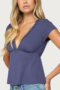 Edikted Palermo Lacey Babydoll Top