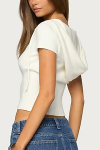 Edikted Noelani Hooded Knit Top