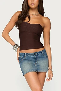 Edikted Marzi Strapless Knit Bandage Top