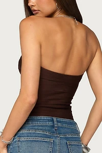 Edikted Marzi Strapless Knit Bandage Top