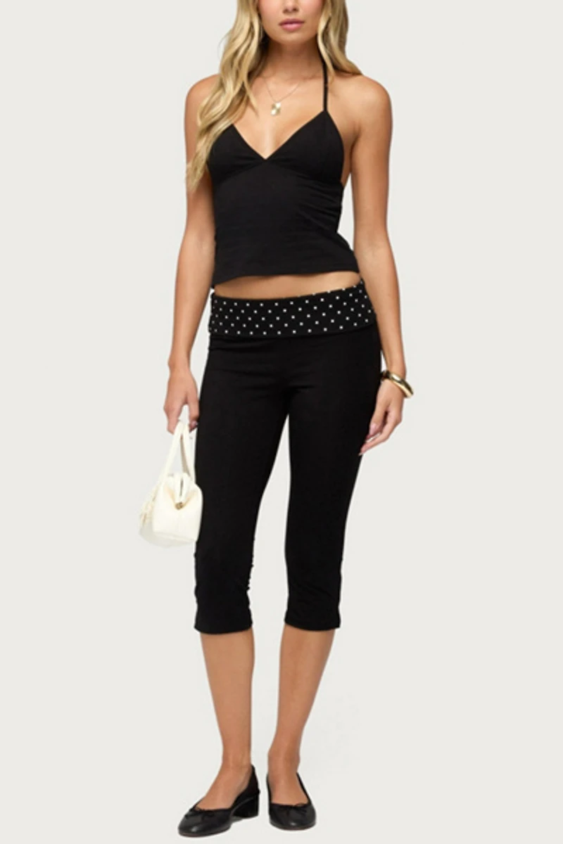Edikted Noriah V Neck Halter Top